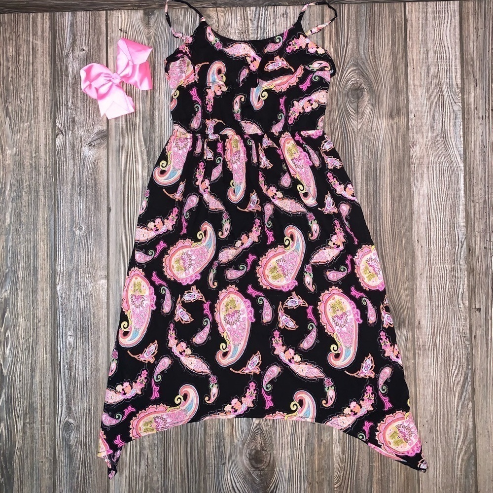 Place Black Paisley Maxi Dress